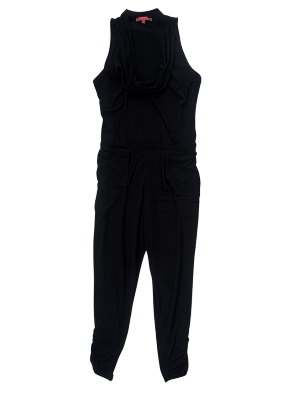 Catherine Malandrino Black Draped Jumpsuit Size L